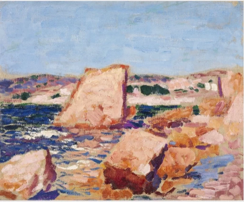 Un paesaggio con rocce - National Gallery of Ireland, Dublino